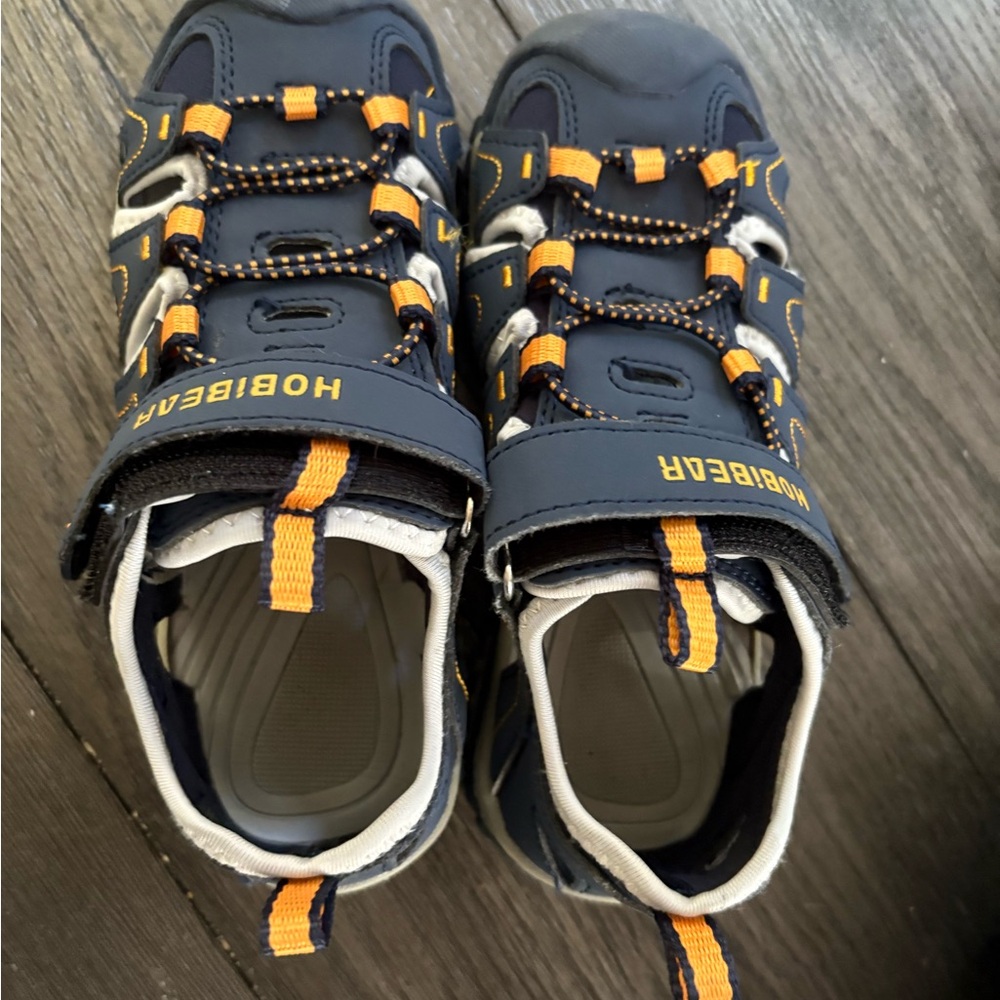 Hobie Bear Kids Navy and Orange Sneakers